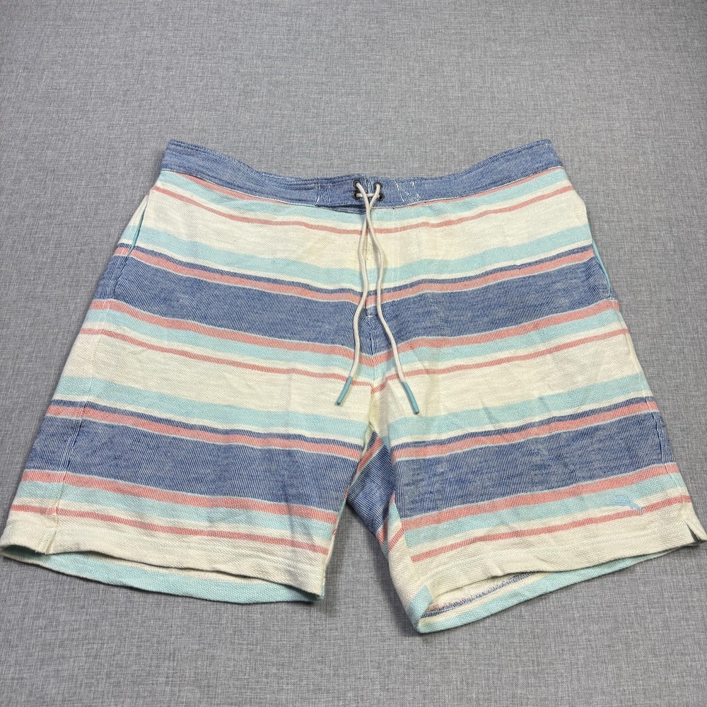 Tommy Bahama Boho Striped Drawstring Shorts Mens 2XL Multicolor‎ 9" Inseam